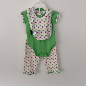 US Polo Assn. 3-6 Mo 3 piece set new